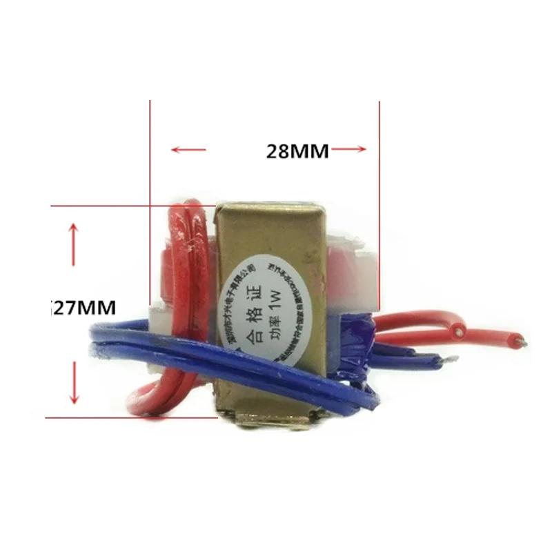 Power Transformer EI28 AC 6V-24V Output 1W Copper Core