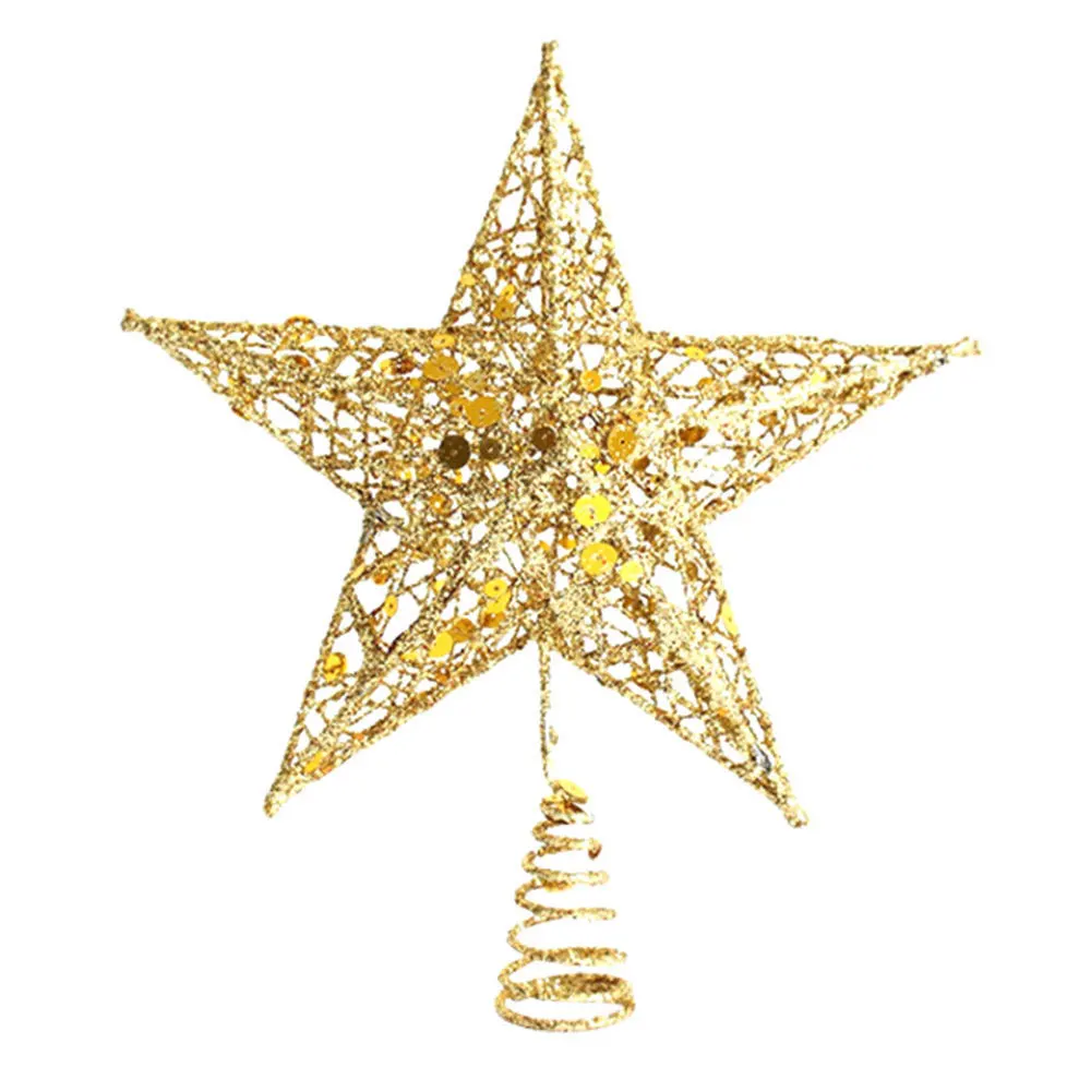 SOLEDI украшения, мерцающие Рождественские елки, вечерние украшения для фестиваля, блестящая пятиконечная звезда, украшение на Рождество, изысканный металлический орнамент
