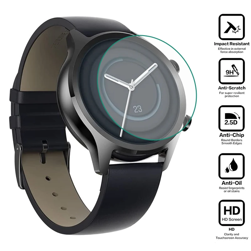 Tempered Glass Clear Protective Film Guard For Ticwatch C2 Plus Watch C2 C2plus Smartwatch Screen Protector Cover Protection