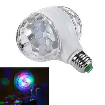 

LED 6W Rotating Bulb Light with Dual Head Magic Stage Light Disco Lamp E27 SL