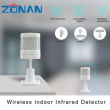 Sensor de movimiento inteligente para el hogar, Detector de movimiento de Metal PIR inalámbrico de 433mhz, alarma infrarroja, accesorios