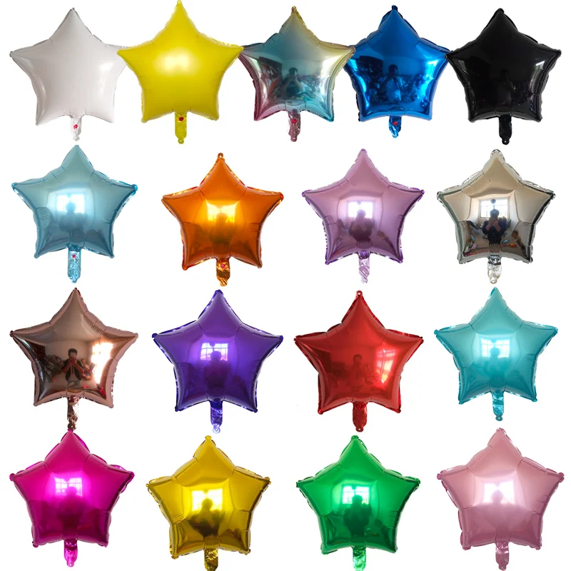 10pcs 18 inch Star Balloons Wedding Boy Girl Birthday Party Xmas Home Decoration Inflatable Helium Kids Toys Supplies | Дом и сад