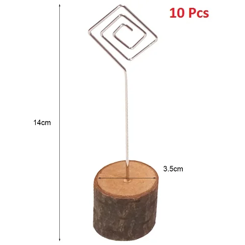 10 шт. деревянный фото Дисплей Стенд бизнес держатель для карт памятки зажимы таблица номер фото держатель зажим для дома Свадебные украшения - Цвет: D