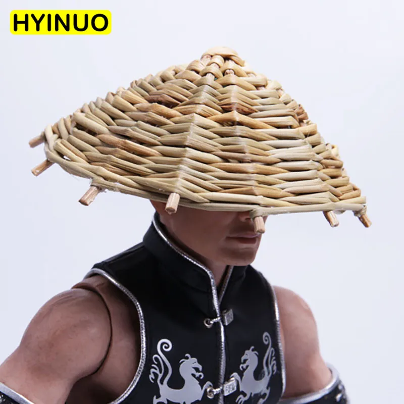 Модная шляпа 1/6 Scale Man Samurai Мужская Бамбуковая Шляпа Соломенная Шапка игрушка для 12