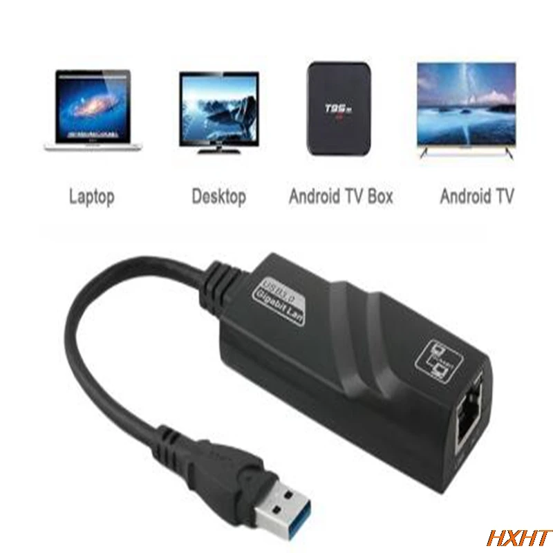 Adattatore Da Usb 3.0 A Lan Gigabit Ethernet Adattatore Di Rete Lan Gigabit Rj45 Da Usb 3.0 A 10/100/1000 Mbps Per Pc Mac