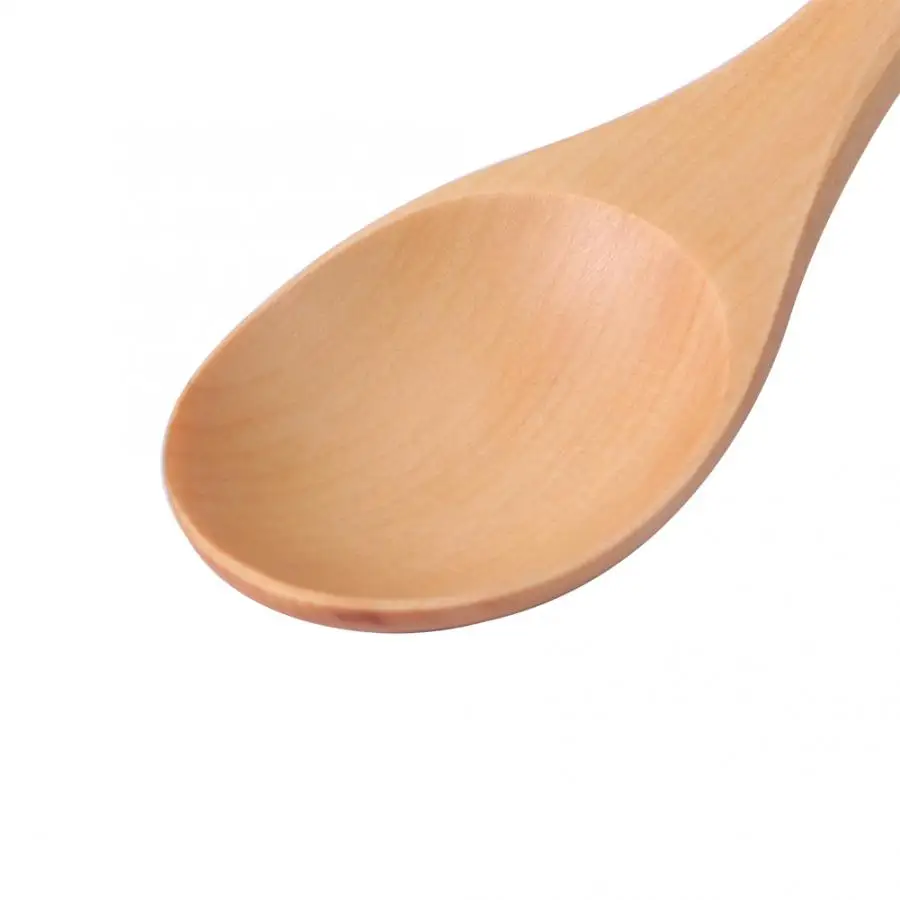 5 шт. столовые ложки деревянные столовые ложки японская круглая ручка ложка рисовая Ложка кухонные инструменты Инструменты для приготовления пищи