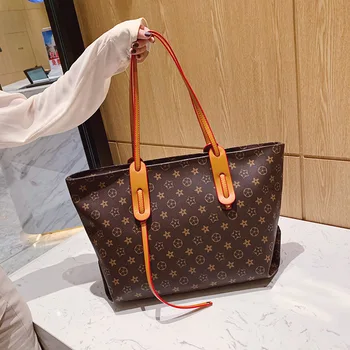 

New Large Capacity Handbags for Women 2020 Designer Luxury Branded Shoulder Bag Pu Leather Casual Tote Bags Ladies High Quality