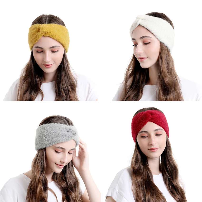 MOLANS Winter Warm Headband  Woolen Knitting Headbands Wool Knitted Elastic Headband Headwear Girls Hair Band Hair Accessories
