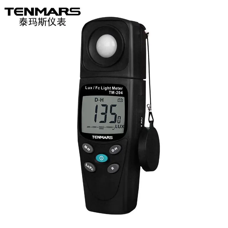 TENMARS LUX/FC light meter Digital Luxmeter 200,000 Lux Light Meter