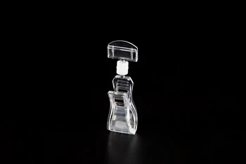

Label Holder Rotational Clear Price Tag Holder With Turnable Clip