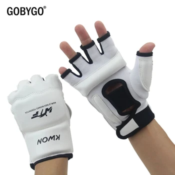 PU Leather Half Finger Boxing Gloves
