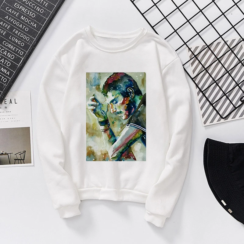 Новинка, модная Толстовка Camiseta Mujer, толстовка queen Band с принтом, Harajuku, уличная одежда, спортивный костюм, индивидуальная Повседневная Толстовка с длинным рукавом