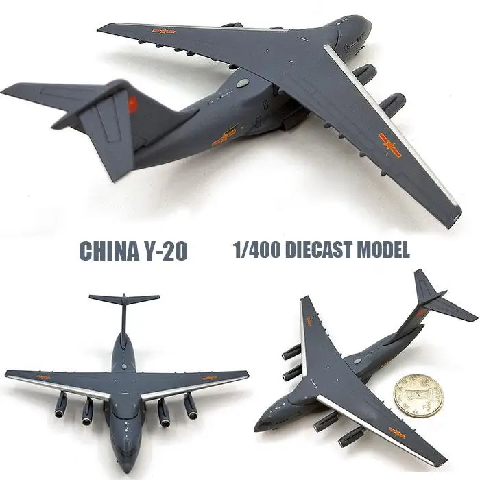 Китай Y-20 1/400 литье YUN самолет модель очень редкая