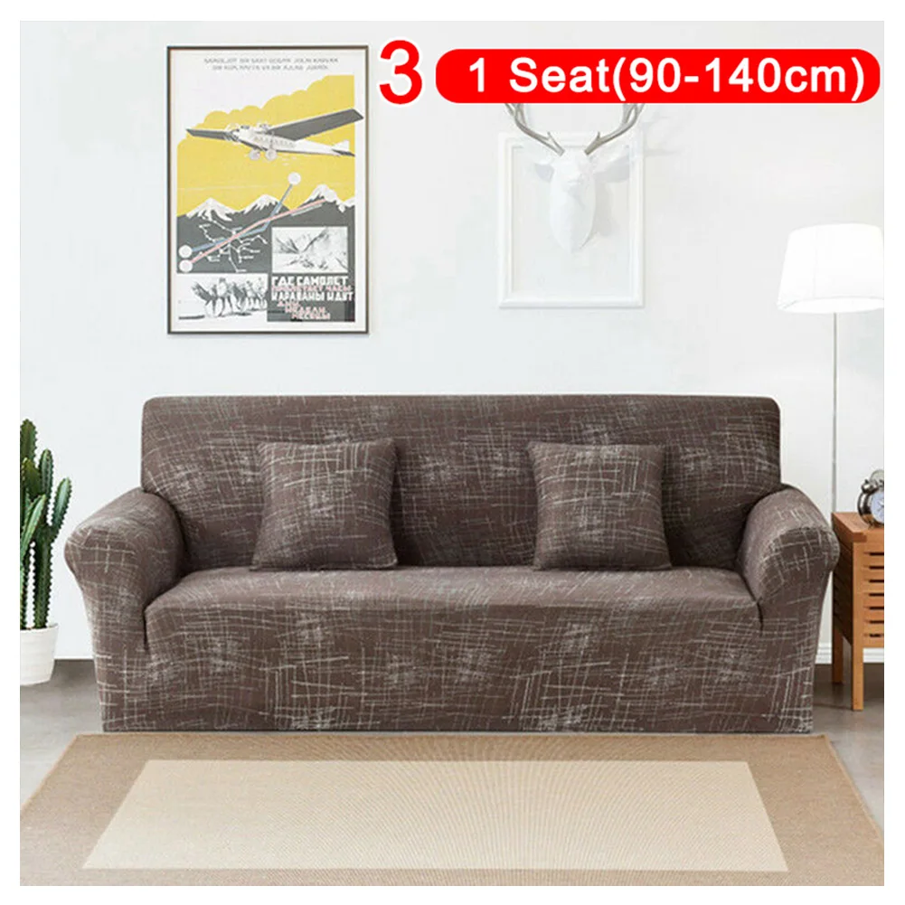 1 Seat 90-140cm Хит, эластичный Эластичный чехол для дивана, защитный чехол для дивана, мягкий простой чехол для дома L9#2 - Цвет: 1 Seat 90-140cm