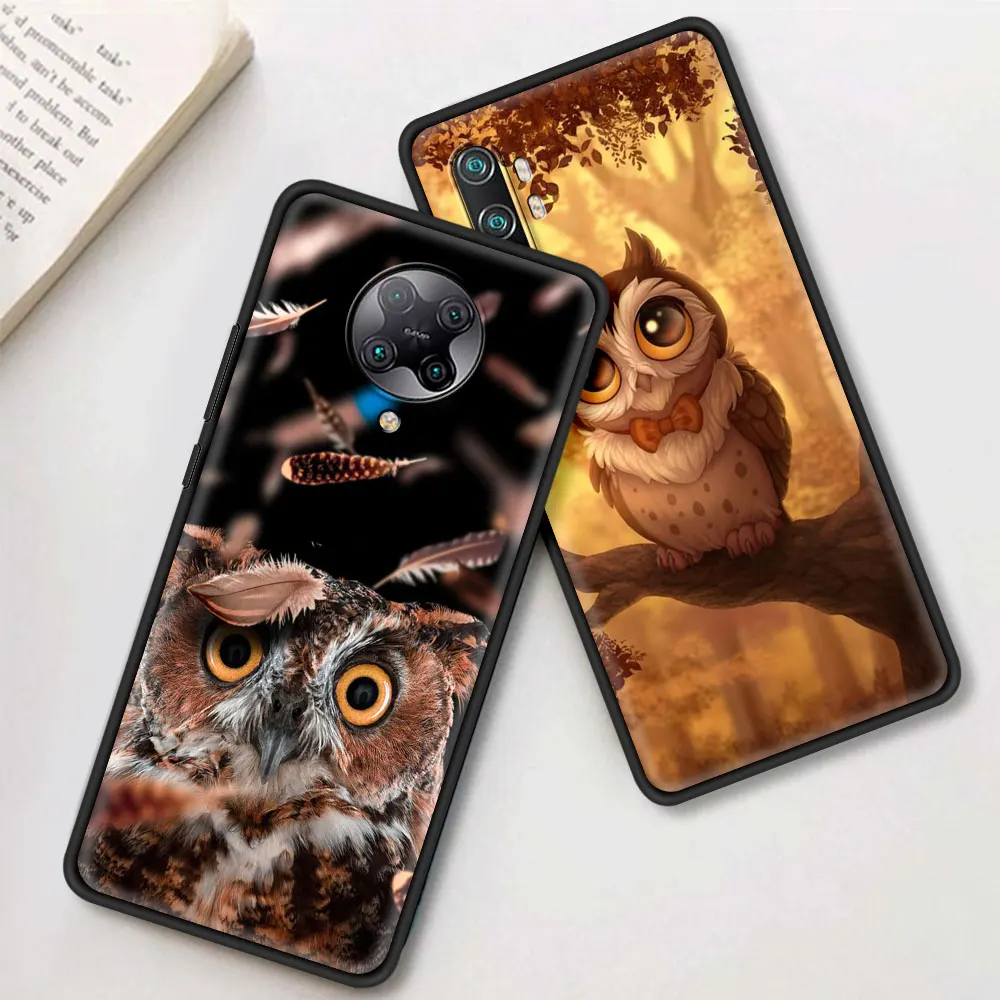 Adorable Baby Owl and Fox Cartoon Phone Case