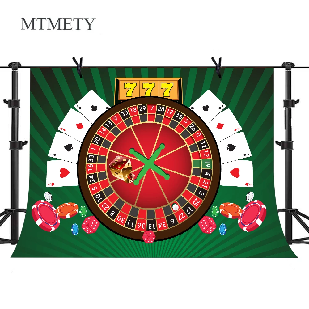 

MTMETY Las Vegas Party Casino Backdrop Gambling Entertainment Theme Background for Photography Vinyl Photocall Photo Studio