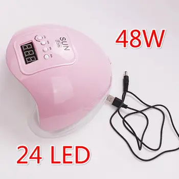 

48W LCD Display Uv Lamp Auto Sensor Manicure Lamp ABS High Quality Gel Lamp 30s/60s/90s Nail Polish Dryer Intelligent Nail Light