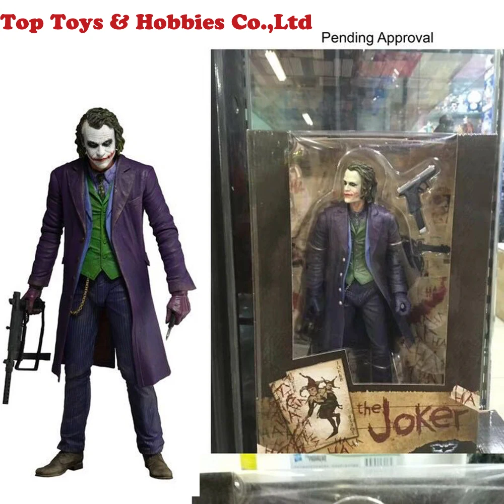 In stock 30cm THE JOKER HEATH LEDGER DC COMICS Action Figure Model 12inches Male Mini Figure
