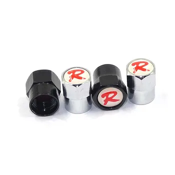 

6 corners Metal Valve Stems Emblem Car Wheel Tire Tyre Valve Caps for Honda Accord Civic TypeR Type R City CRV HR-V FIT Odyssey
