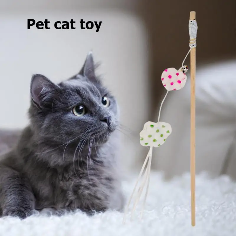 Котенок, Дразнилка для кошек, палочка для кошек, удочка для игры, улучшение отношений с домашними животными, красочные плюшевые с колокольчиком, интерактивные дразнящие игрушки дл животных