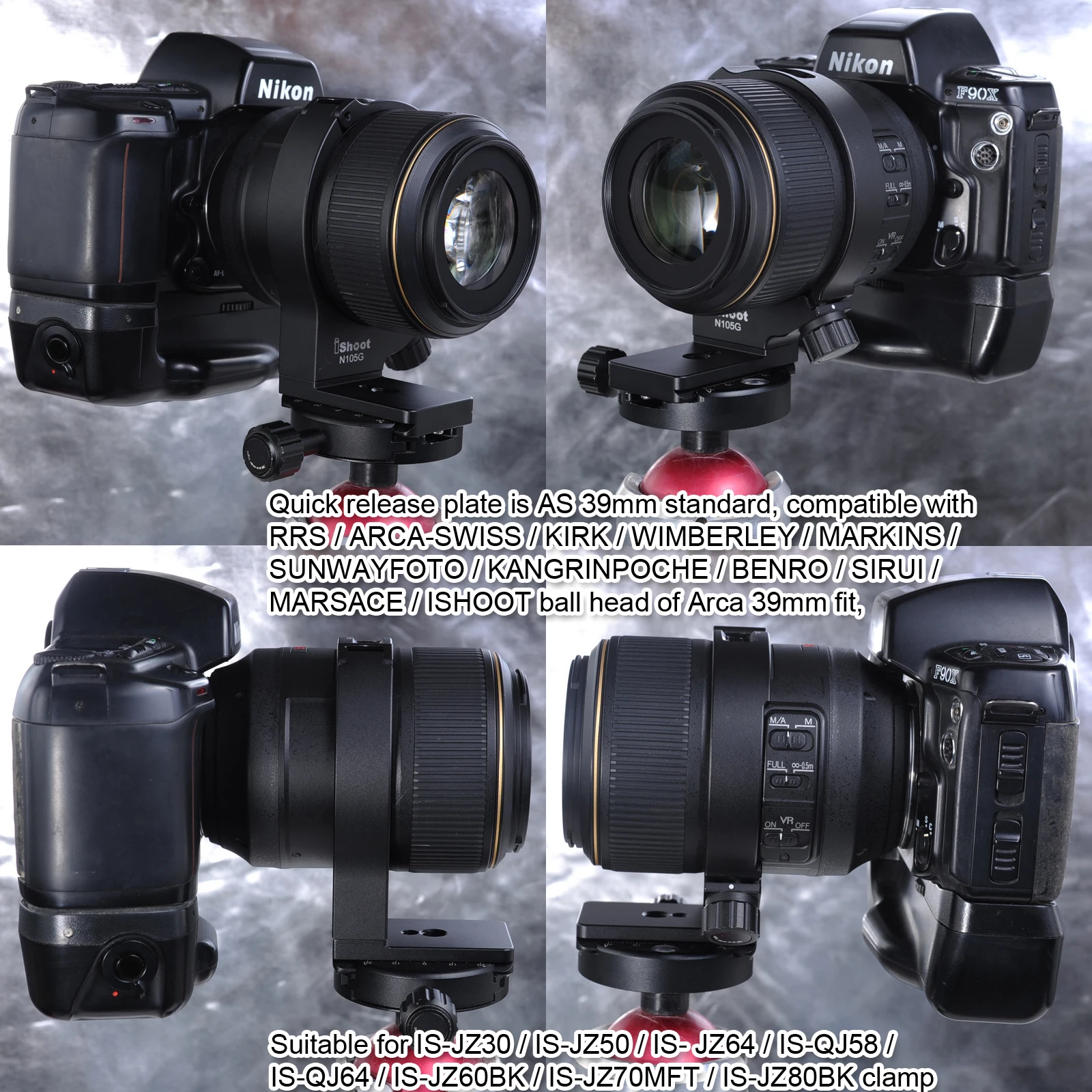 Крепление для объектива с воротником крепления на штатив Nikon AF S 105 мм f/2 8G IF ED VR MICRO