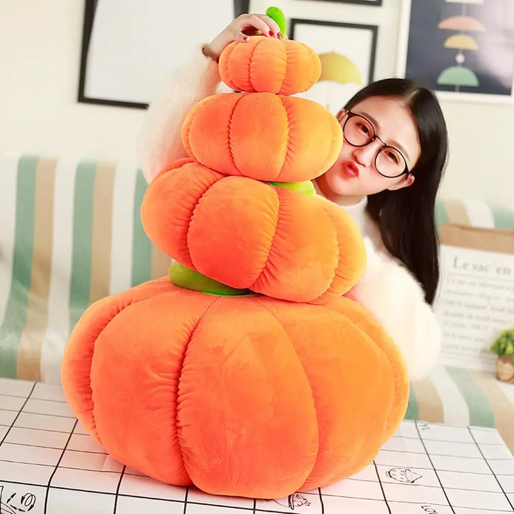 

Halloween Plush Pillow Toy Simulation Stuffed Pumpkin Plush Toy Throw Pillow Home Car Decor Gift