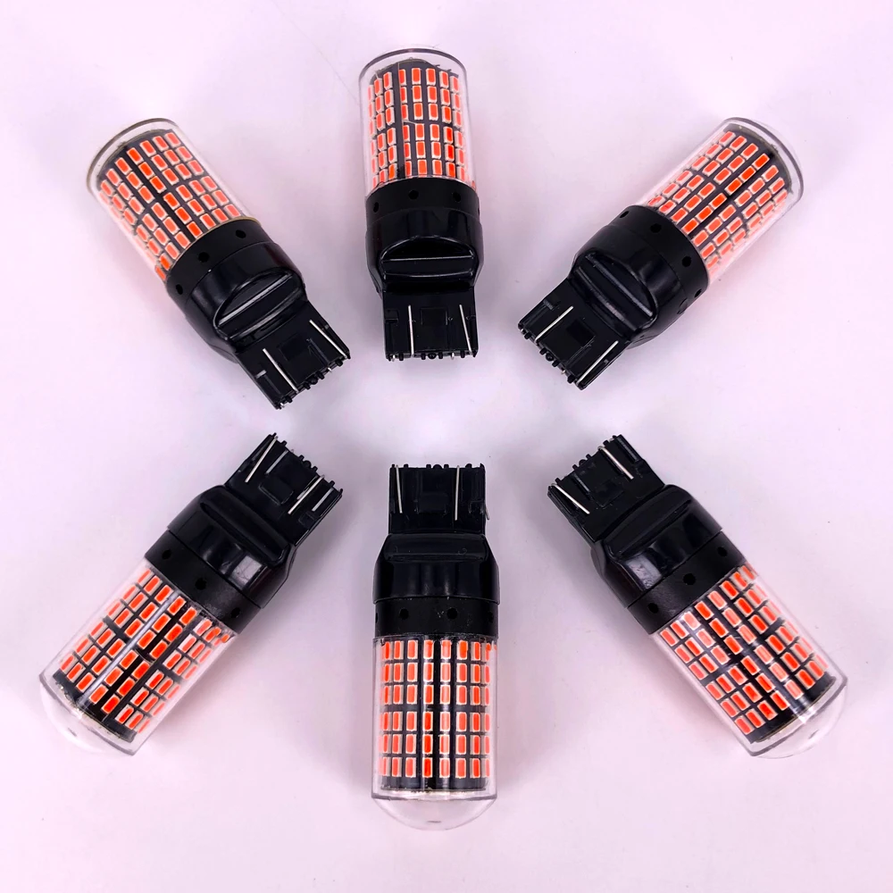 10pcs �� �� ����Ʈ T20 7440 7443 W21W LED ���� 3014 144 Smd Led CanBus ���� ���� P21YW 1156 BA15S 1157 Led ���� ��ȣ��