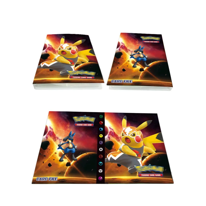 Book-Top Album-Toy Cards Pikachu Pocket Monster Anime 240pcs-Holder Collection Kids Cartoon