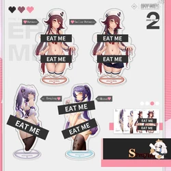 Game Genshin Impact Acrylic Stand Model Hutao Cows Ganyu Keqing Bunny Girl Desk Decor Collection Gifts Standing Sign Fans Gifts