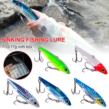 

Fishing lures Metal VIB Lure 7-17g Long Shot Slots Hook Lure Hard Swimbait Tackle Artificial Bass Bait for Deep Sea Fishing
