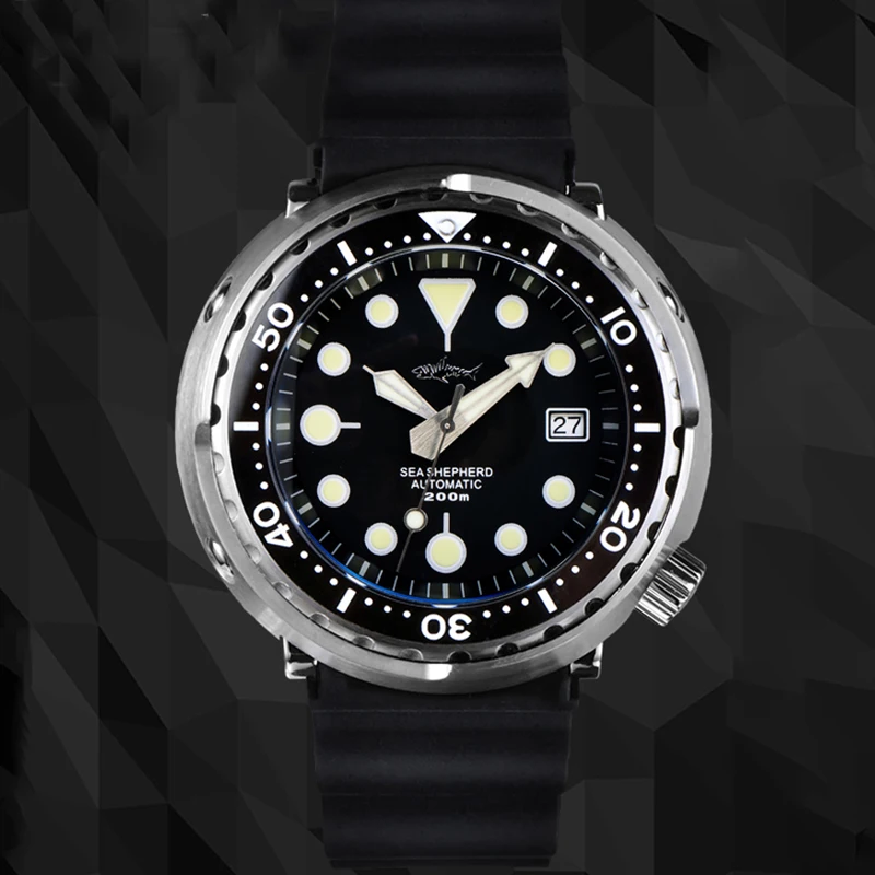 New Automatic Diving Watch Tuna SBBN015 Mechanical Sports 200M Waterproof Luminous Bezel Fashion Men's Watches for Male