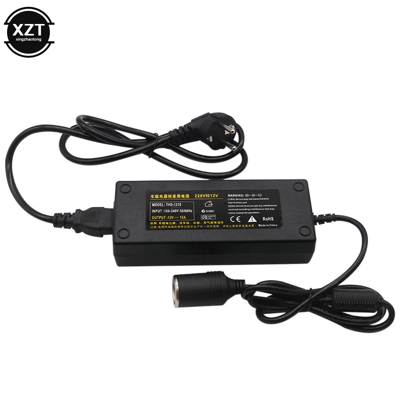 120W 12V 10A Car Inverter Power Supply Cigarette Lighter Socket AC/DC Adapter 220V Charger Converter US EU for Refrigerators