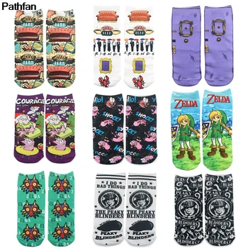 

Patchfan Cartoon Funny Dog Anime Printed Women Men Short Socks Ankle Friend Tv Show Party Favor Cosplay Gifts Decoration A16