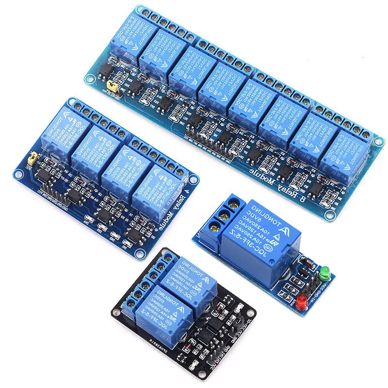 5V 1/2/4/6/8 Channel Optocoupler Module Relay Board LED Fit Arduino PiC ARM AVR 