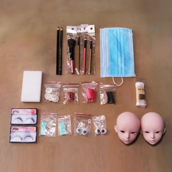 

Beginner DIY Beginner Makeup Tools Kit For BJD Doll (15 Tools / No Gloss Oil, Makeup Remover And Glue)