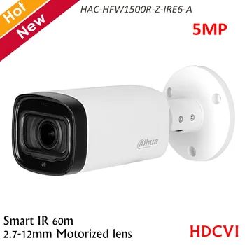 

Dahua 5MP HDCVI Camera IR Bullet Camera Built-in MIC 2.7-12mm Motorized lens Smart IR 60m CCTV Camera HAC-HFW1500R-Z-IRE6-A