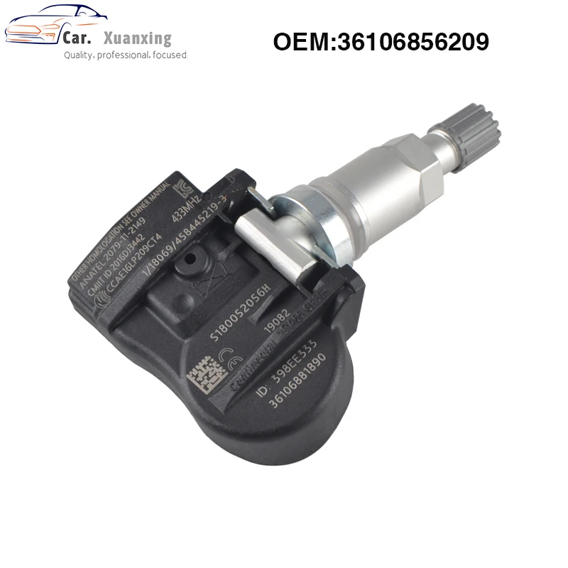 Topline Rapid Tire Pressure Monitoring System Sensors | 433MHz Clamp-on OE Part # 36106881890 Programmed for BMW 330i X2 TPMS Topline Rapid Tire Pressure Monitoring System Sensors | 433MHz Clamp-on OE Part # 36106881890 Programmed for BMW 330i X2 TPMS
