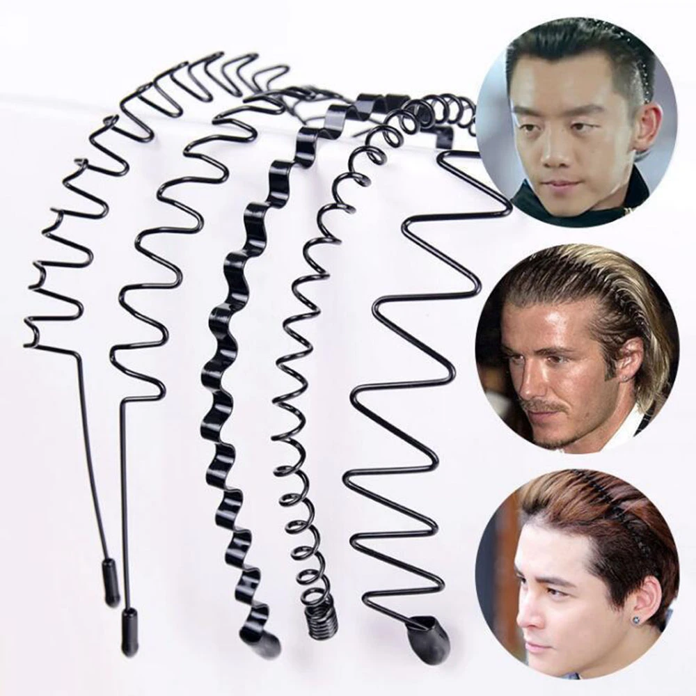 Unisex Wave Shaped Hair Band Hoop Face Washing Hair Hoop Headdress Hairband New