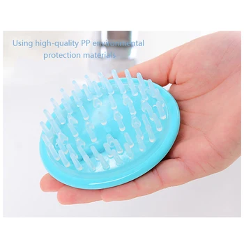 

1pc Candy Color Silicone Head Shampoo Scalp Massage Brush Hair Washing Scalp Cleanse Comb Deep Care Massage Scalp