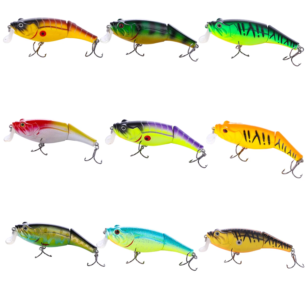 MAKEBASS Crankbait мульти соединенный 2 секции BassBaits 3in0.44oz рыболовные приманки Swimbait HardBaits
