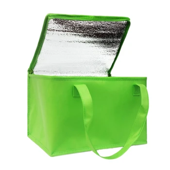 

Foldable Large Cooler Bag Portable Food Cake Insulated Bag Aluminum Foil Thermal Box Waterproof Ice Pack Lunch Box Delivery Bag