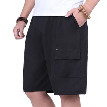 

Summer Men shorts 2019 New Loose Style Cotton Shorts Man Sweatpants Male plus size Pants
