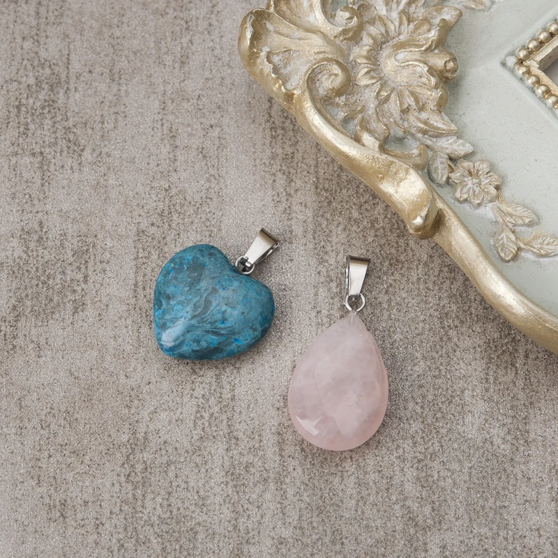 Doreenbeads Женские Подвески с розовым камнем колье ручной работы подвеской в виде
