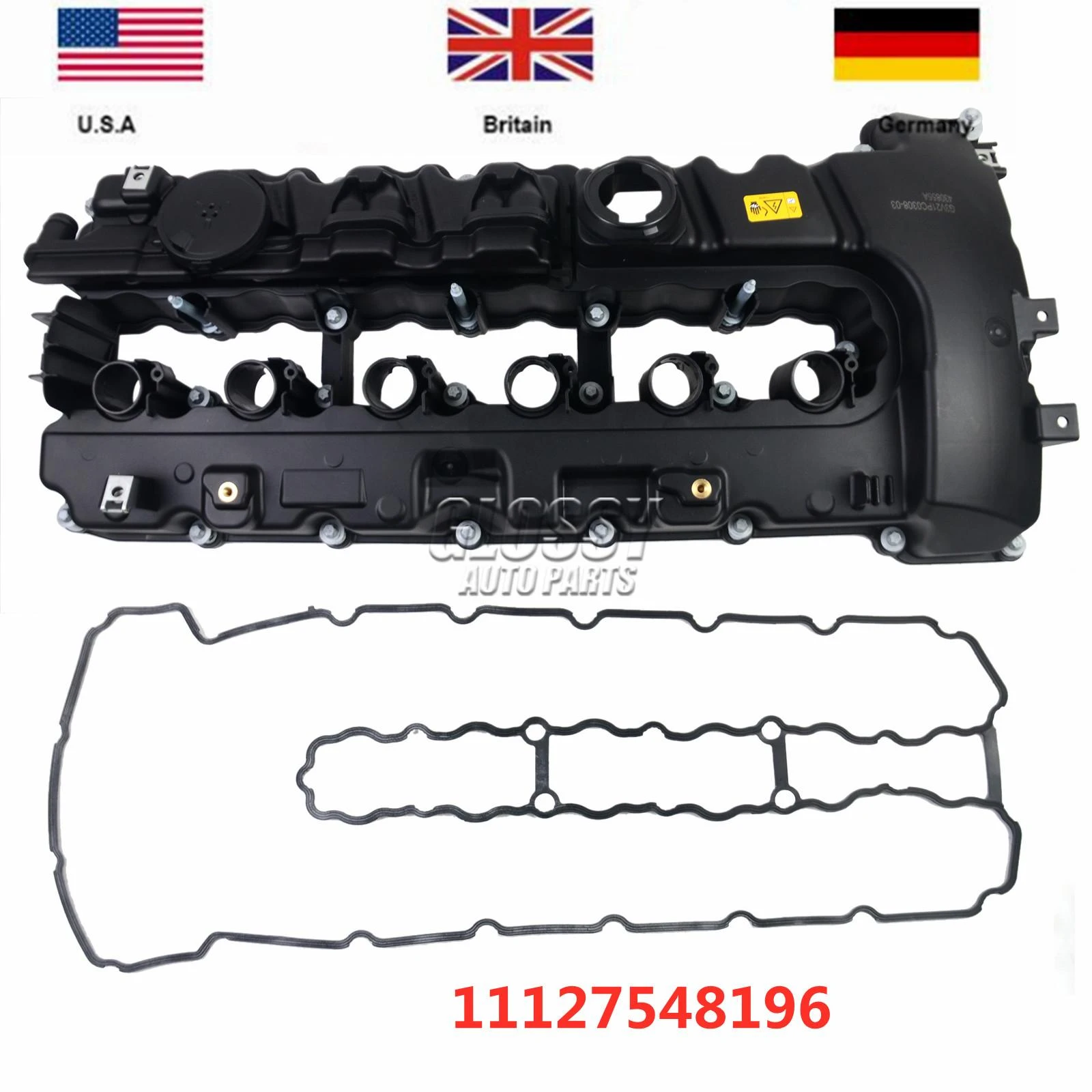 Ap03 Brand New N53 Engine Cylinder Head Cover Valve Cover & Gasket For