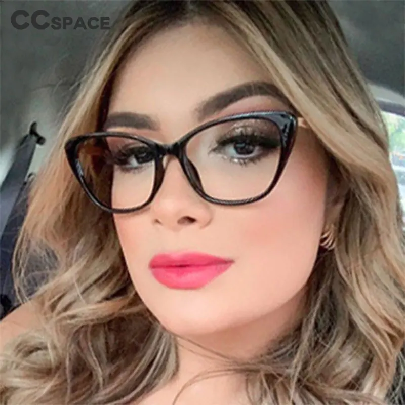 45985 пластиковая титановая простая Ретро оправа для очков в стиле кошачьи глаза оптика для мужчин и женщин художественная компьютерная оправа для очков