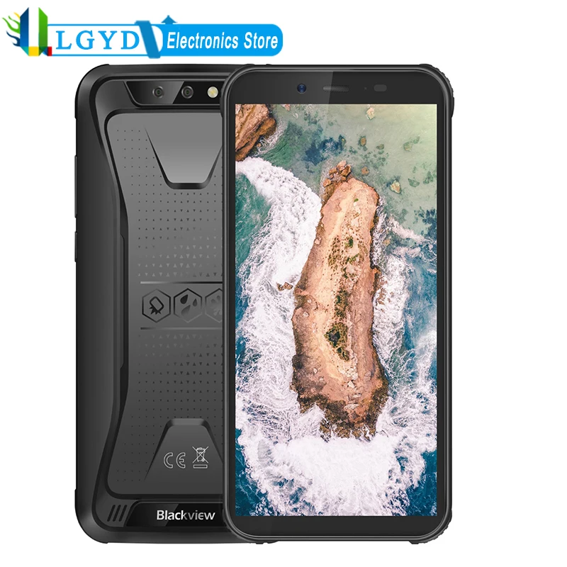 Смартфон Blackview BV5500 защищенный IP68 Android ОЗУ 2 Гб ПЗУ 16 четырехъядерный процессор