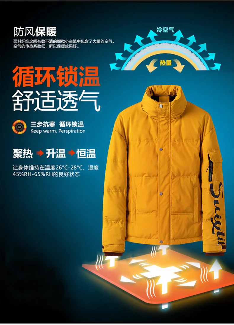 Cotton Coat Men's Winter New Style MEN'S Cotton-padded Clothes Thick Warm Loose Casual Versatile Hooded Cotton-padded Jacke