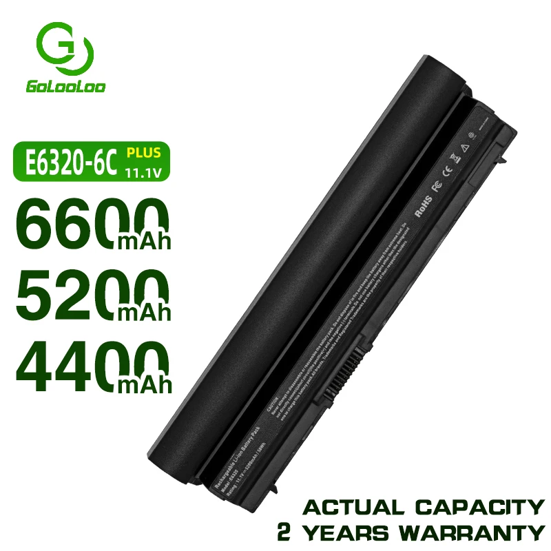 Аккумулятор Golooloo для ноутбука DELL Latitude E6120 E6220 E6230 09K6P 7FF1K E6430S E6320 XFR E6330 312-1239 11HYV 6