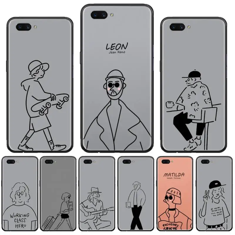 

This killer is not too cold Killer Leon Phone Case For OPPO R9 R11 R15 R17 RENO Realme S PLUS Normal 2z 3 5 C2 pro
