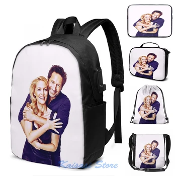 

Funny Graphic print Gillovny USB Charge Backpack men School bags Women bag Travel laptop bag